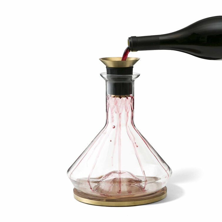 Decanter With Coaster Black